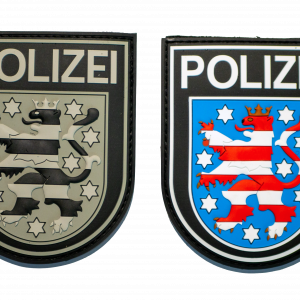 Polizei Thüringen Black Ops Rubber Klett Patch 