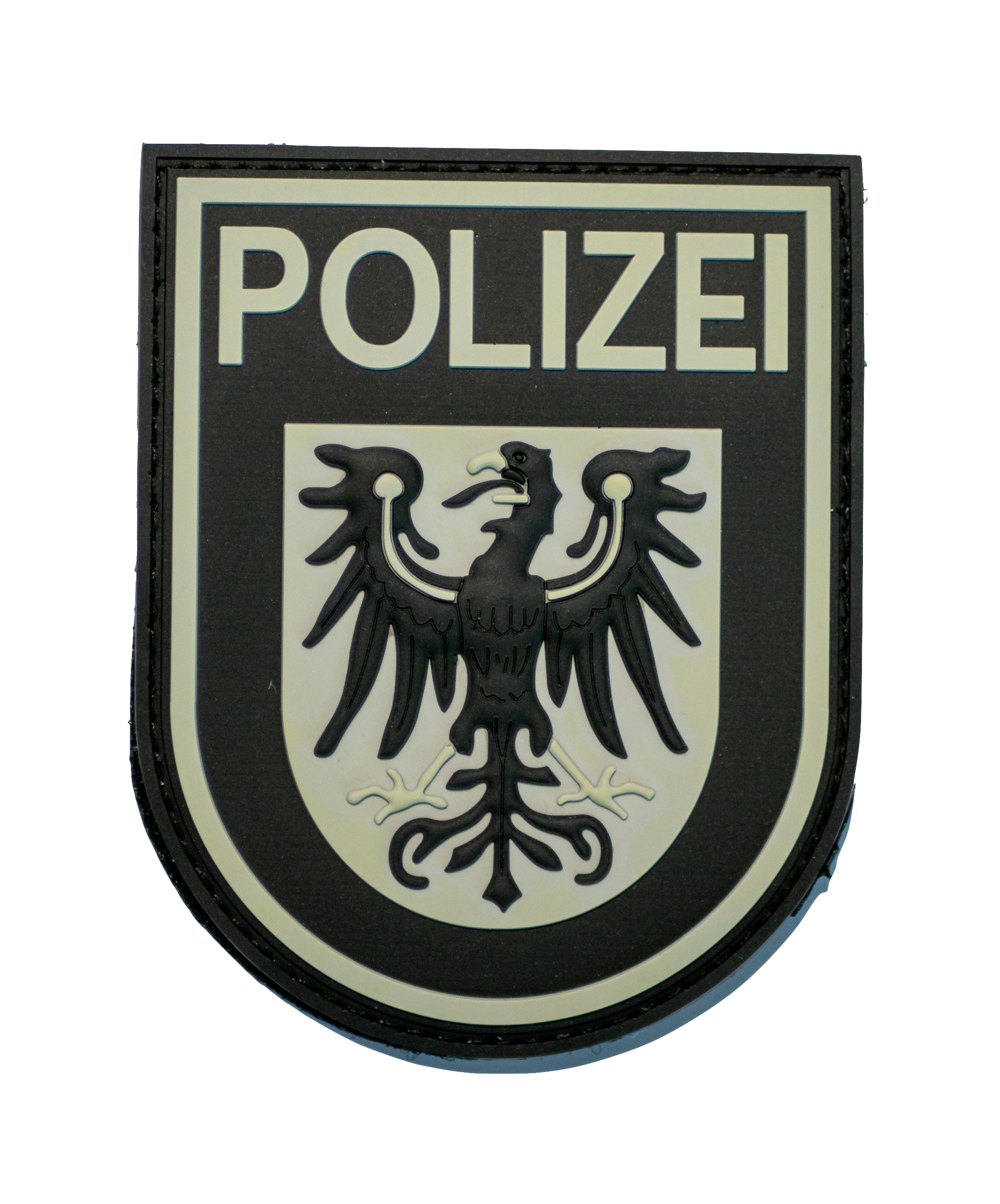 ATG Ärmelabzeichen Polizei Brandenburg 3 D Rubber Patch Farbig 